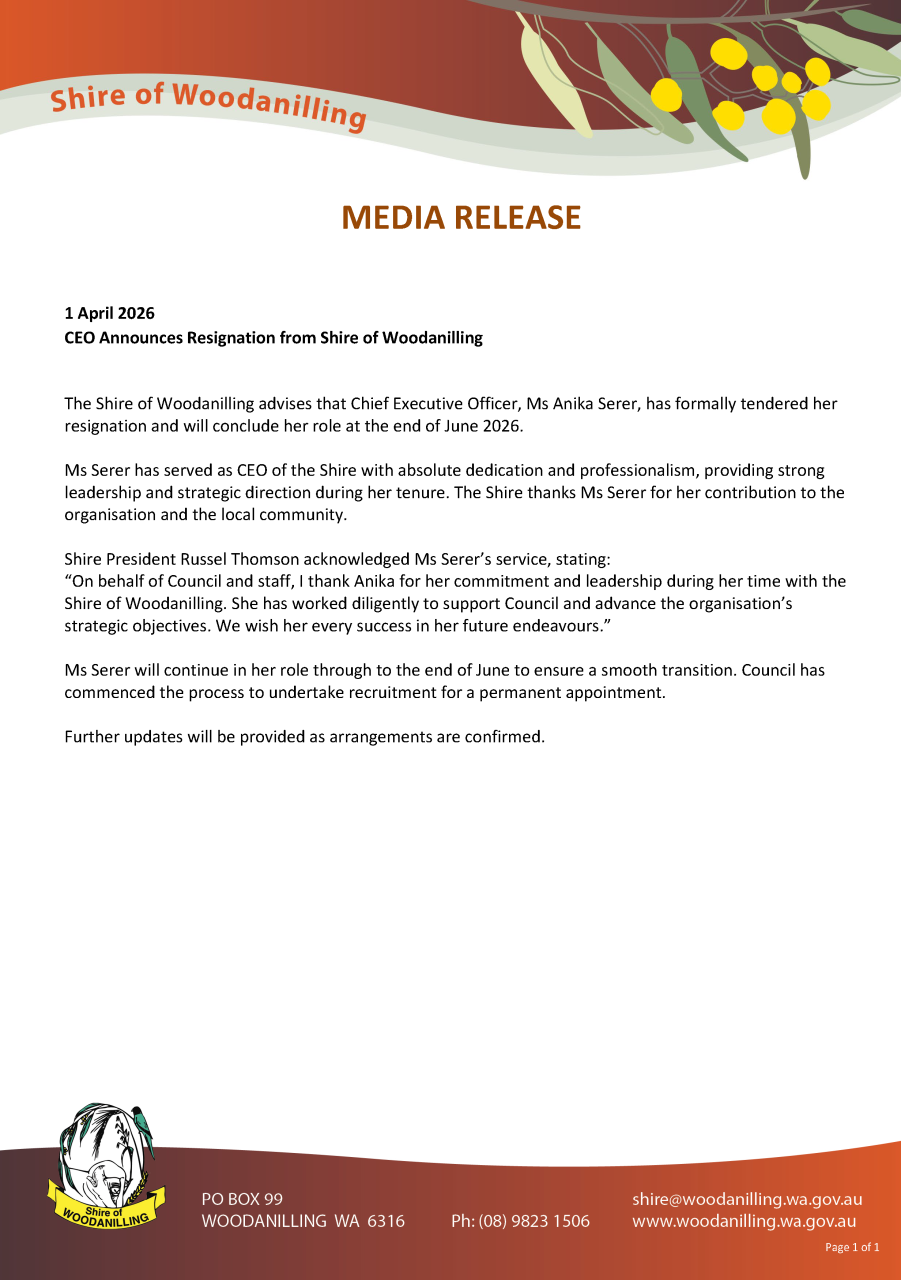 Media Release - CEO Resignation